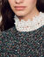 Tweed dress with trimmed neckline