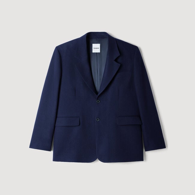 Oversized virgin wool suit jacket - Men | Sandro