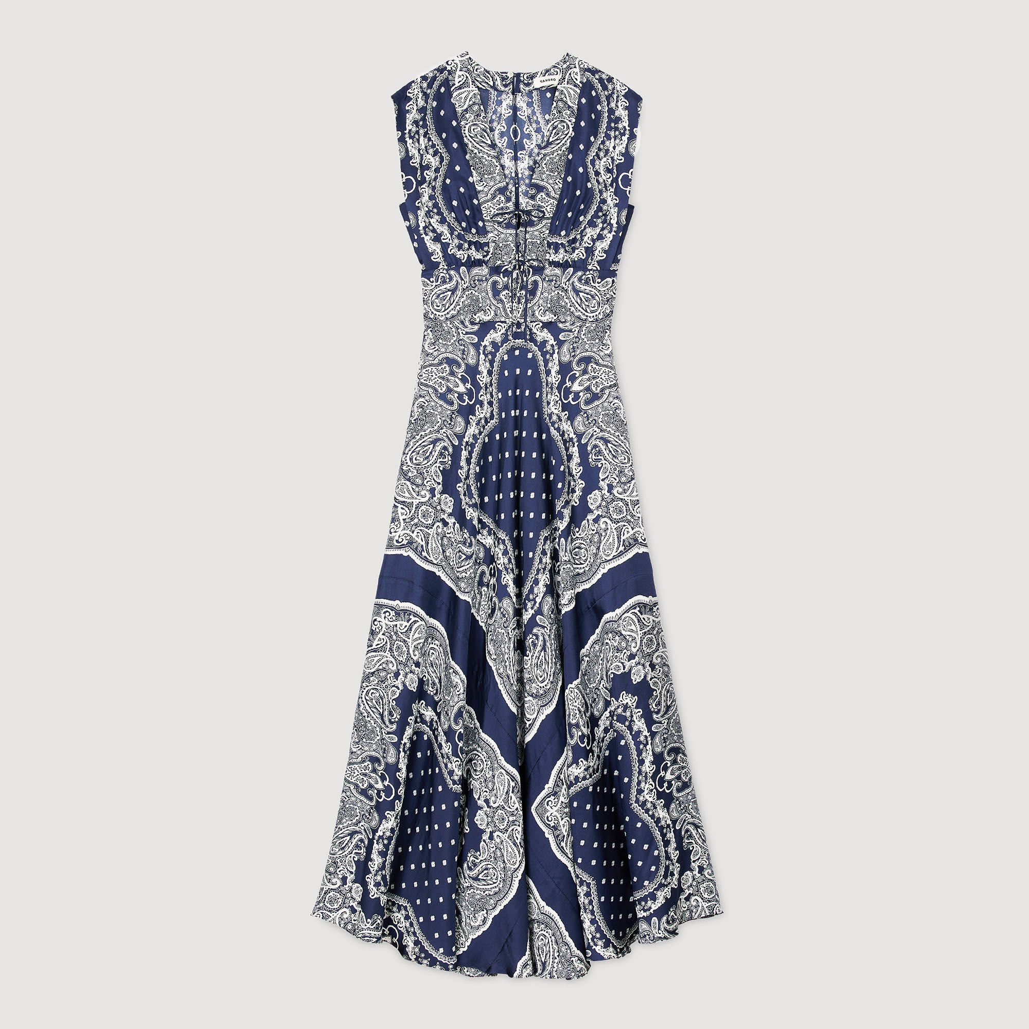 Bandana-print maxi dress