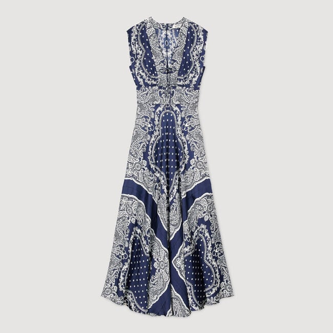 Bandana-print maxi dress