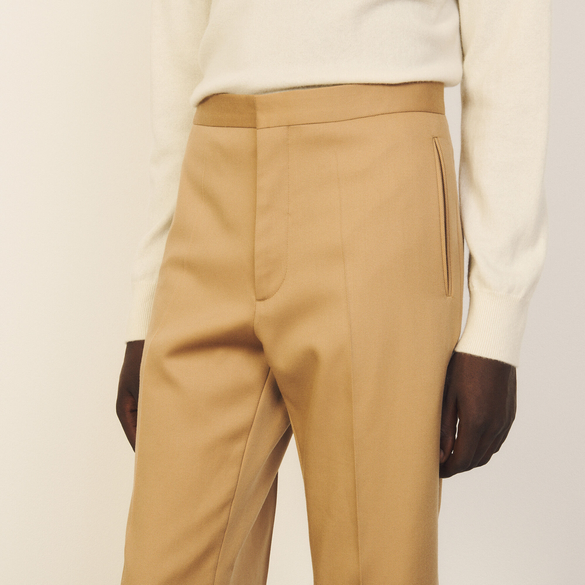 Virgin wool trousers