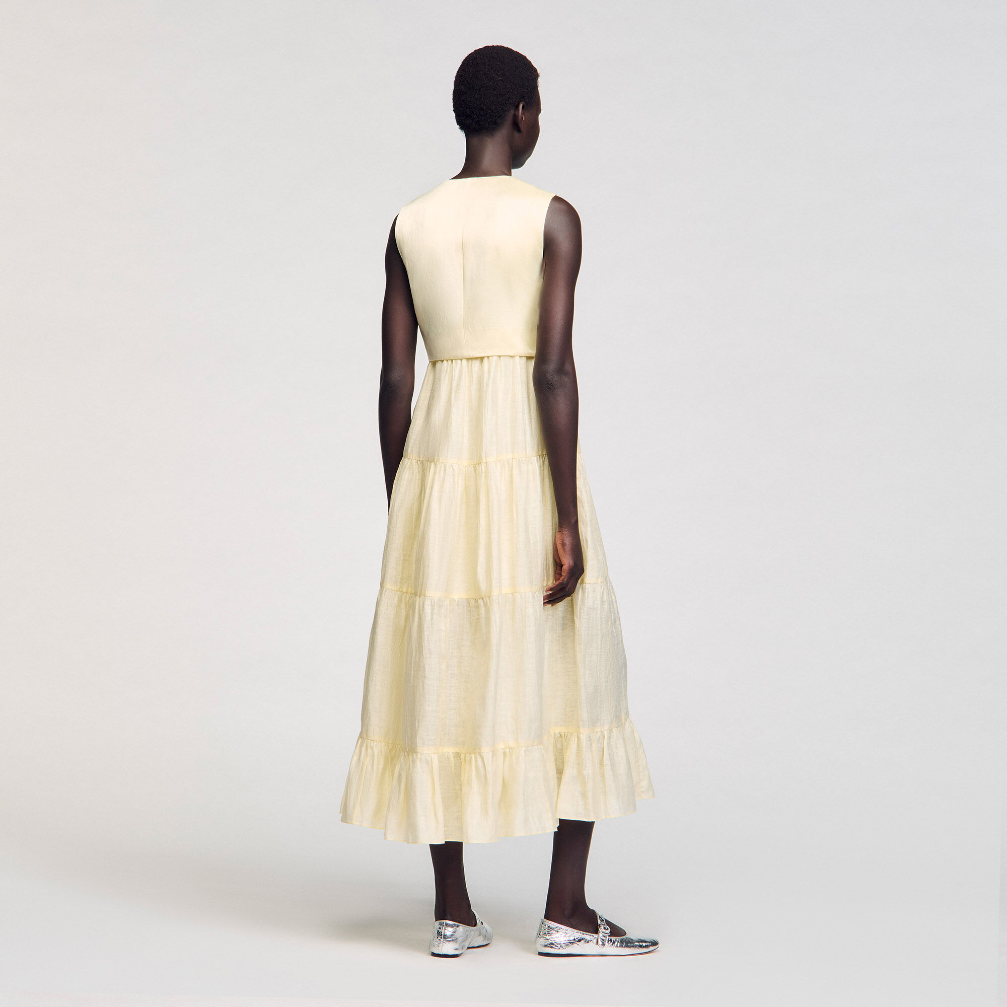 Linen maxi dress