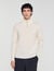 Wool jumper with zip collar