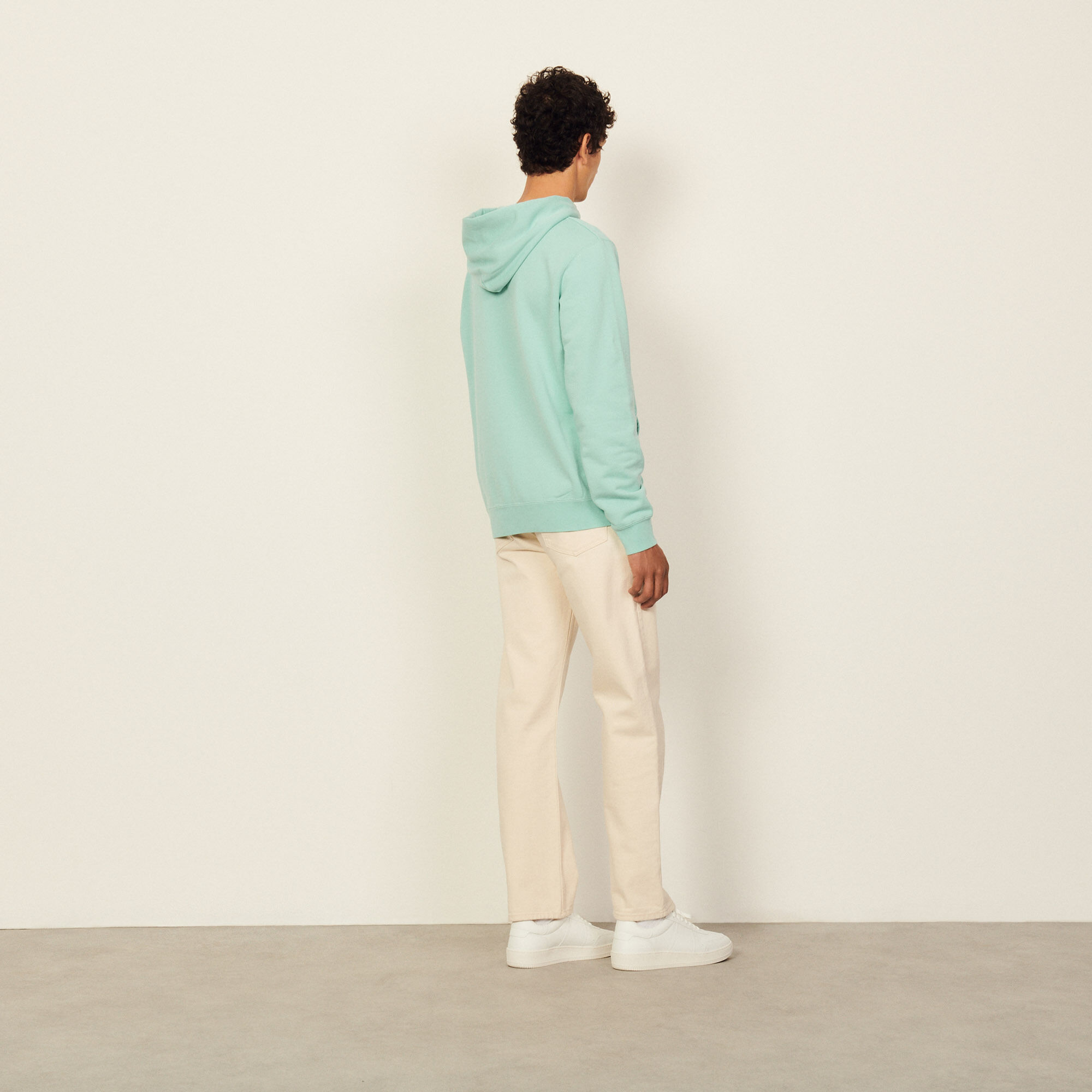 Cotton hoodie with artwork