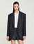 Checked suit jacket