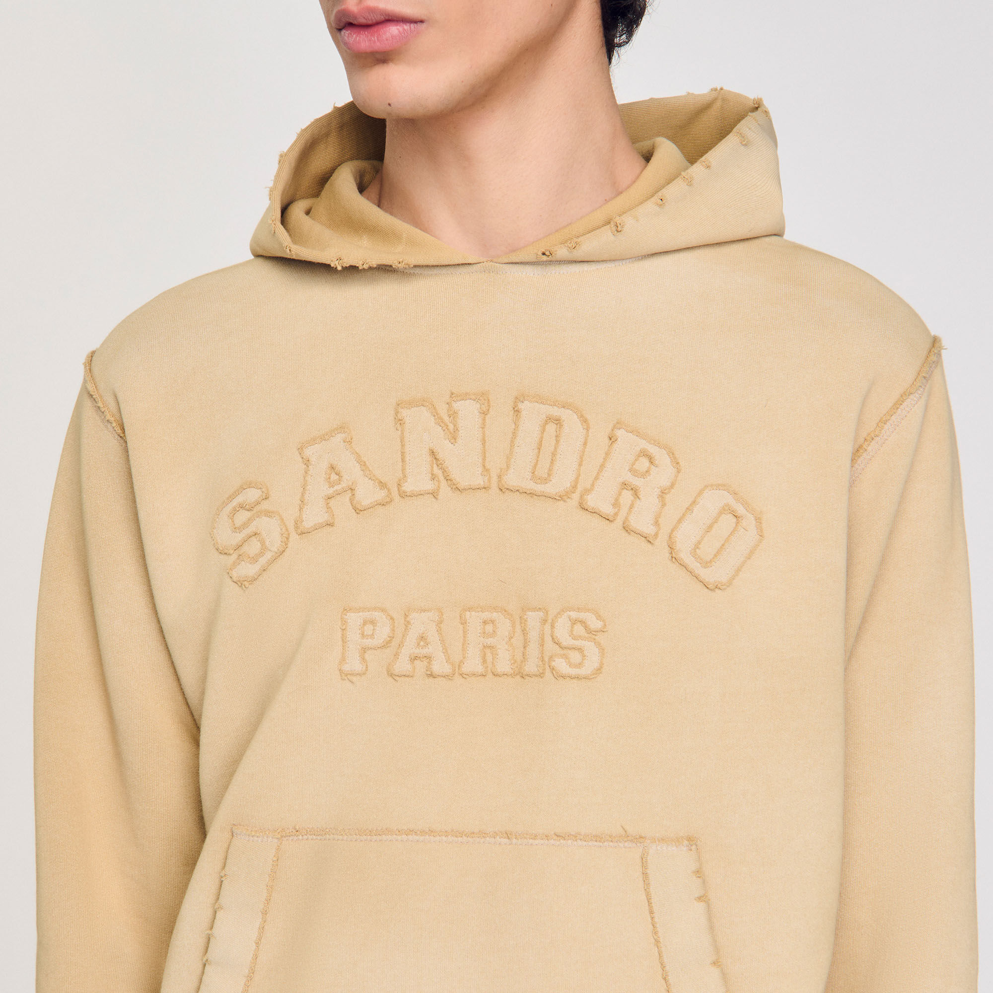 極美品 SANDRO サンドロ ハイウエスト ハーフパンツ ベージュ 36 SANDRO ハイウエスト ショートパンツ | ニュートラル | FARFETCH JP