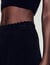 Flared velour knit trousers