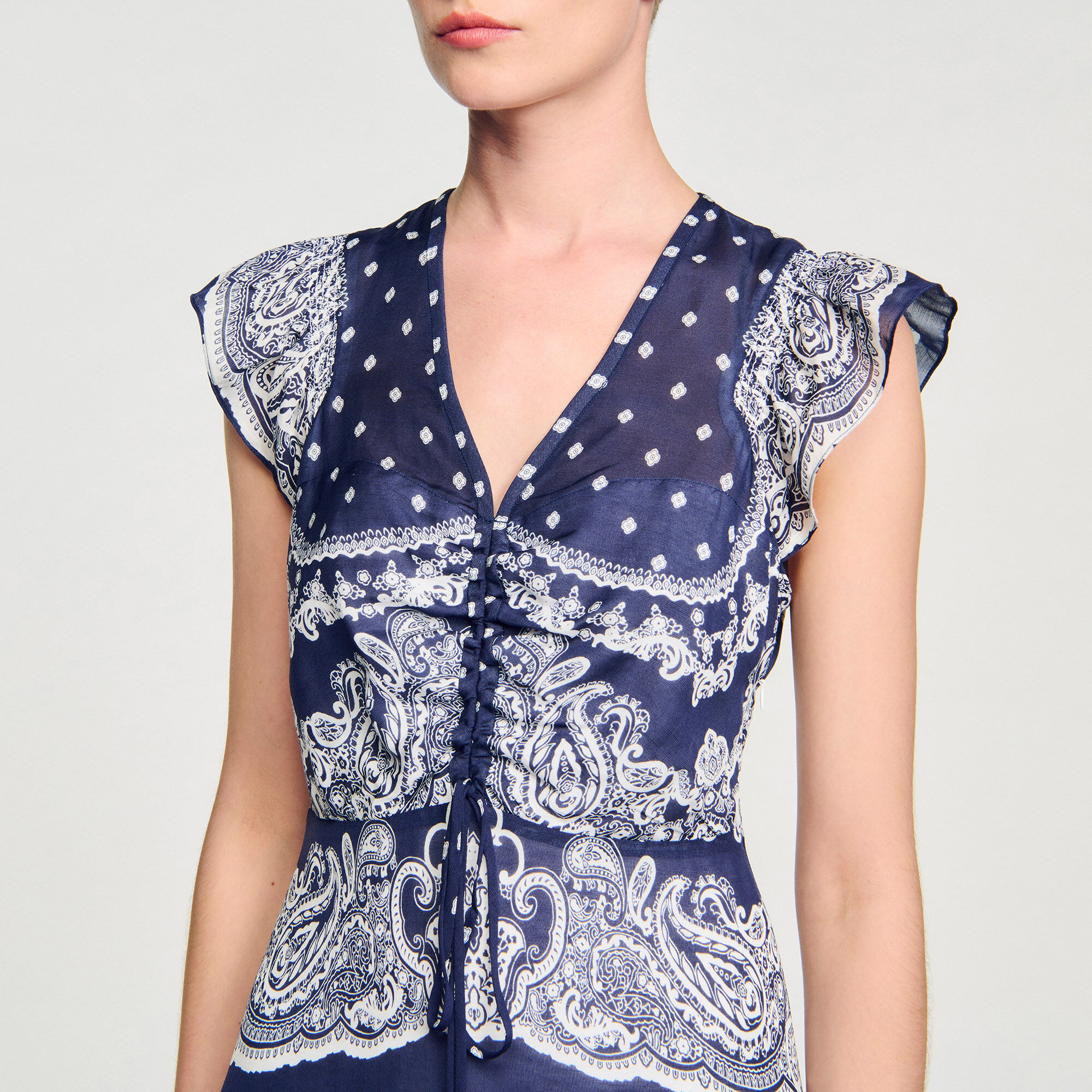 Short bandana-motif dress