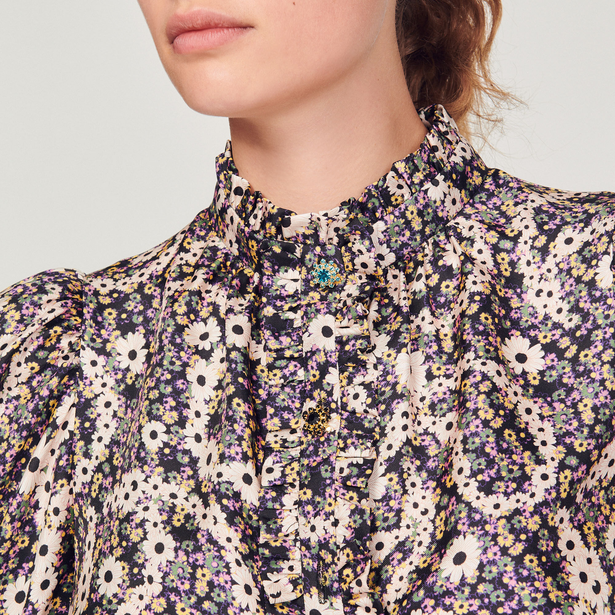 Flowing silk top