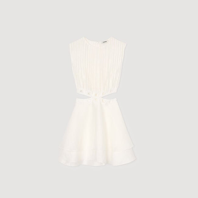 Short dress with cutouts