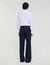 Wide-leg wool suit trousers
