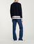 Two-tone knitted cardigan