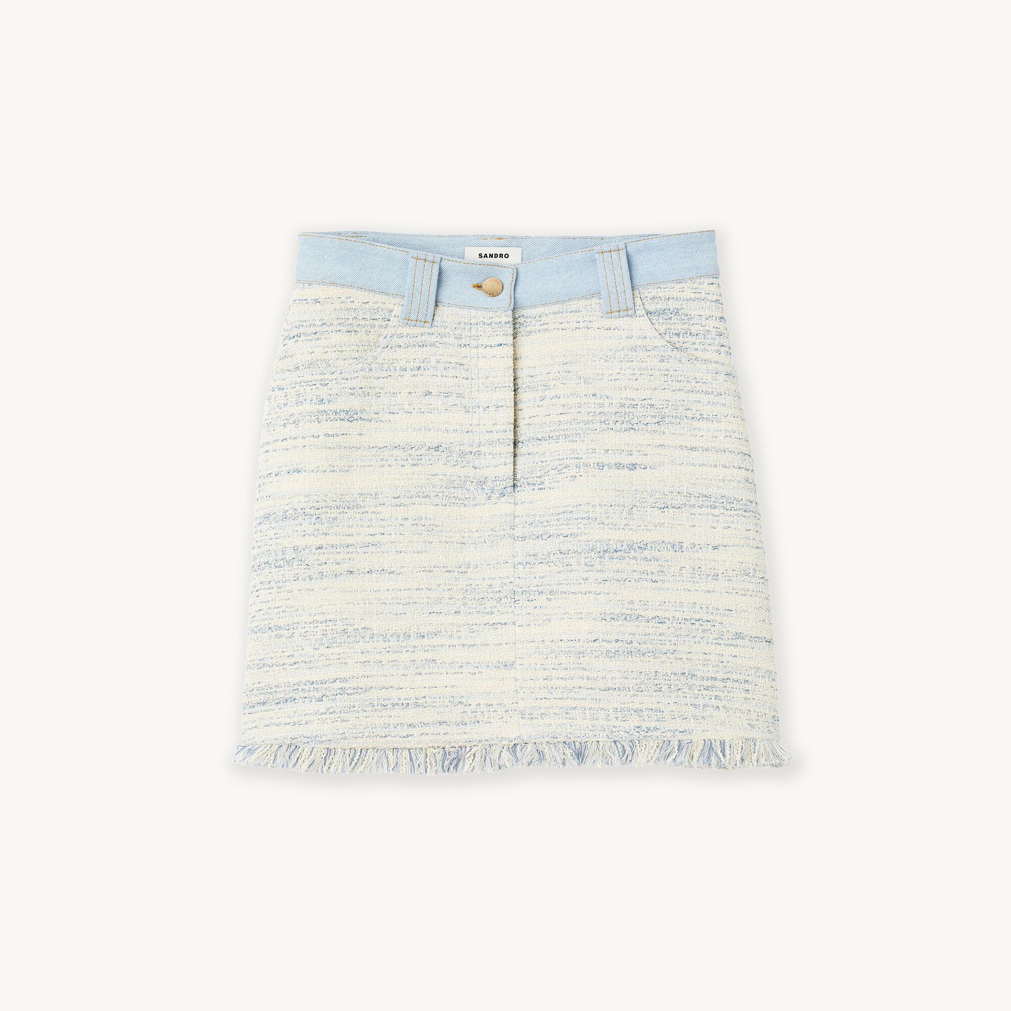 Short tweed skirt
