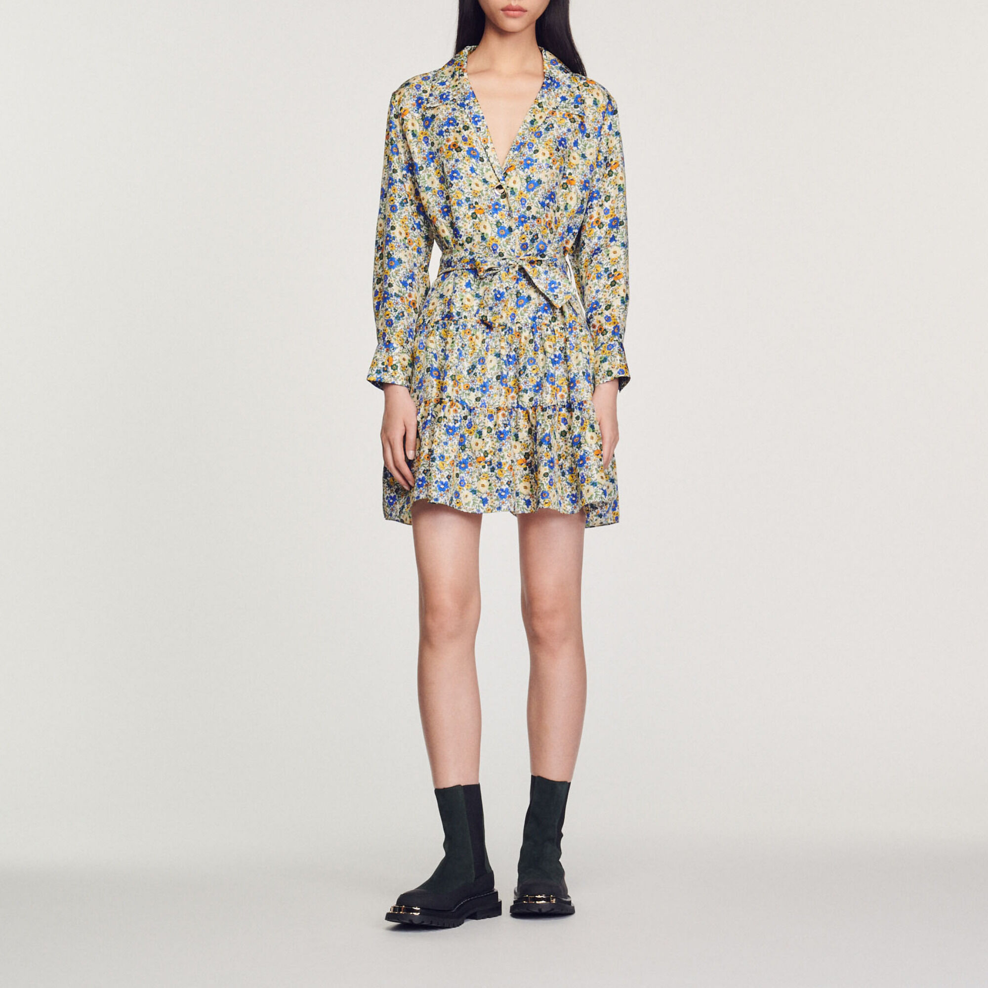 Short dress with Blossom print