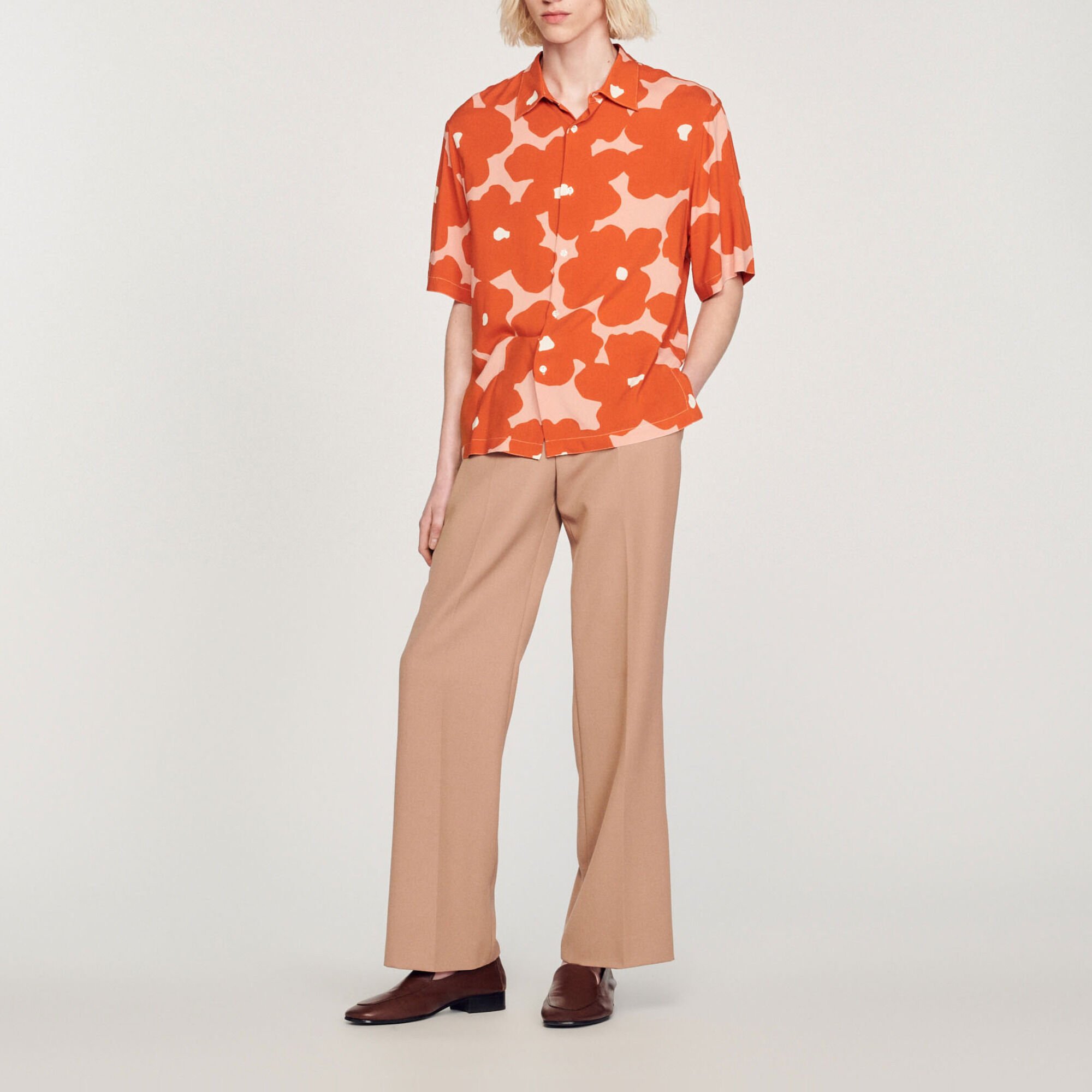 Floral printed shirt