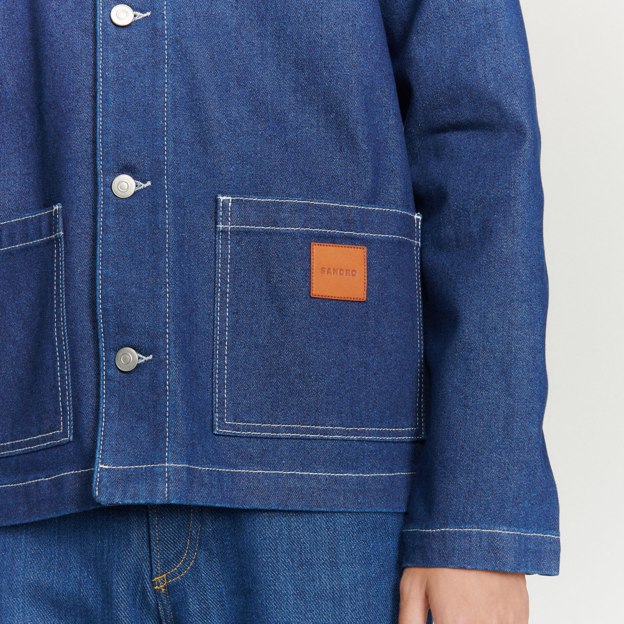 Denim worker jacket