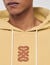 Leather patch sweatshirt