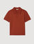 Short-sleeve knitted polo shirt