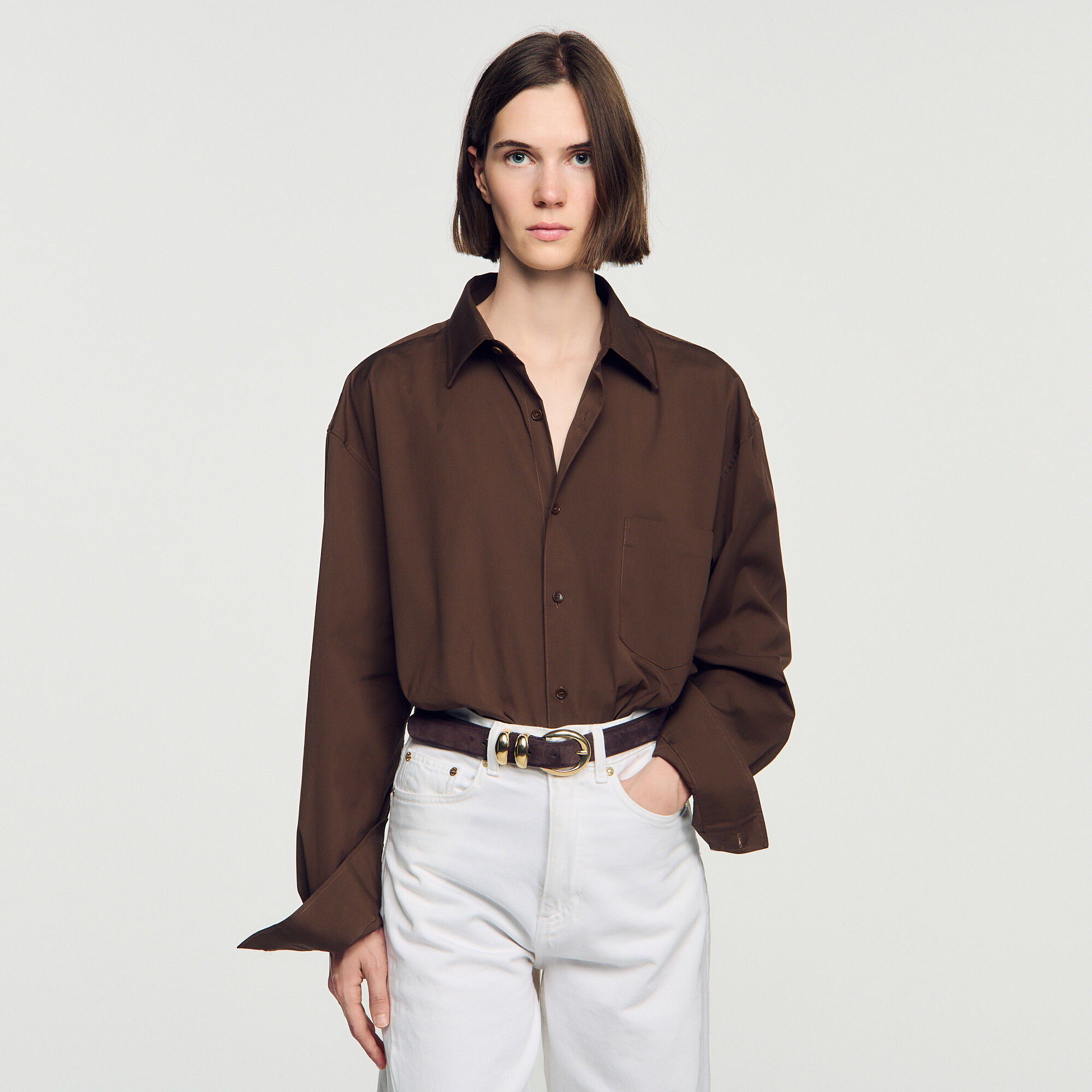 Suede leather belt - Women | Sandro