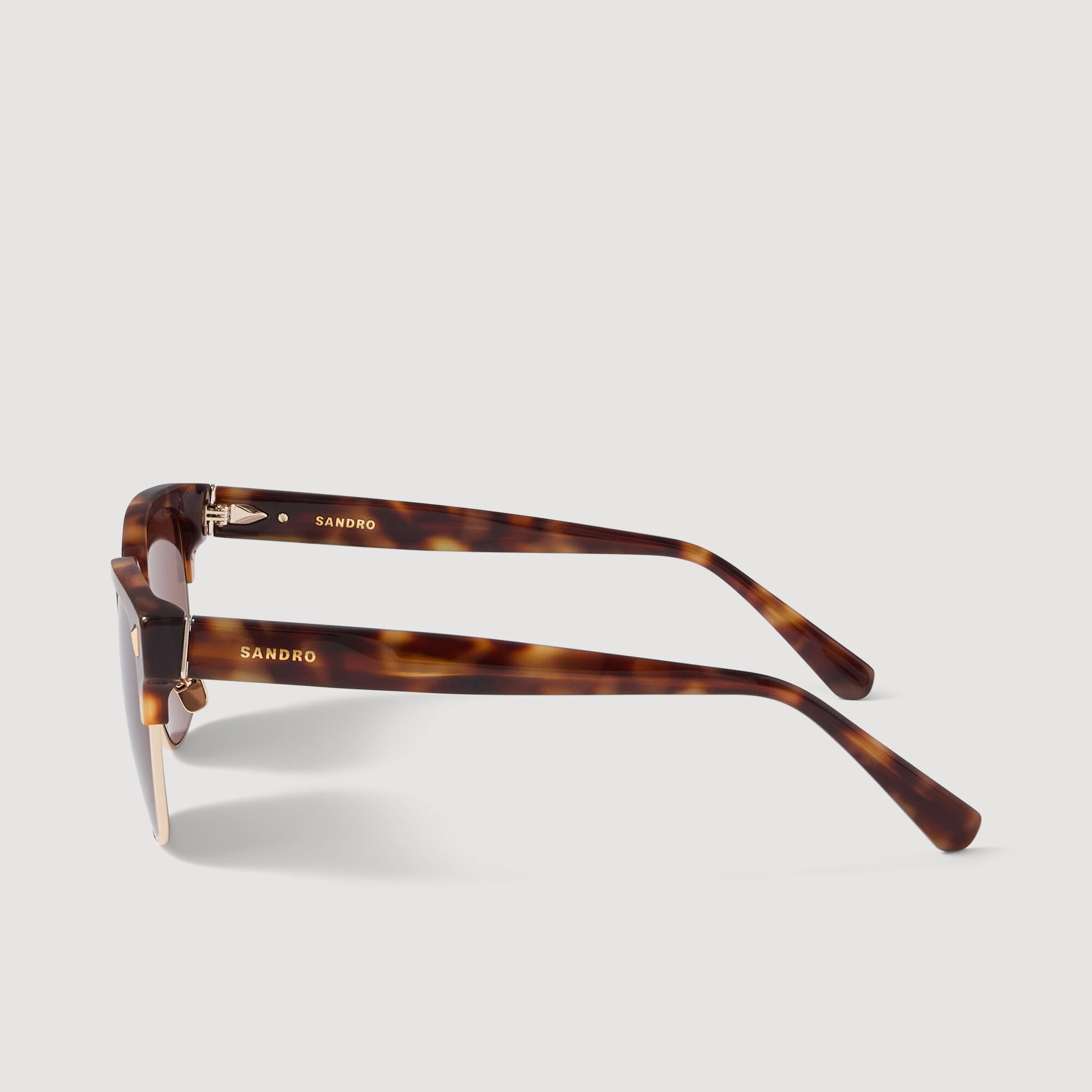 Acetate logo sunglasses