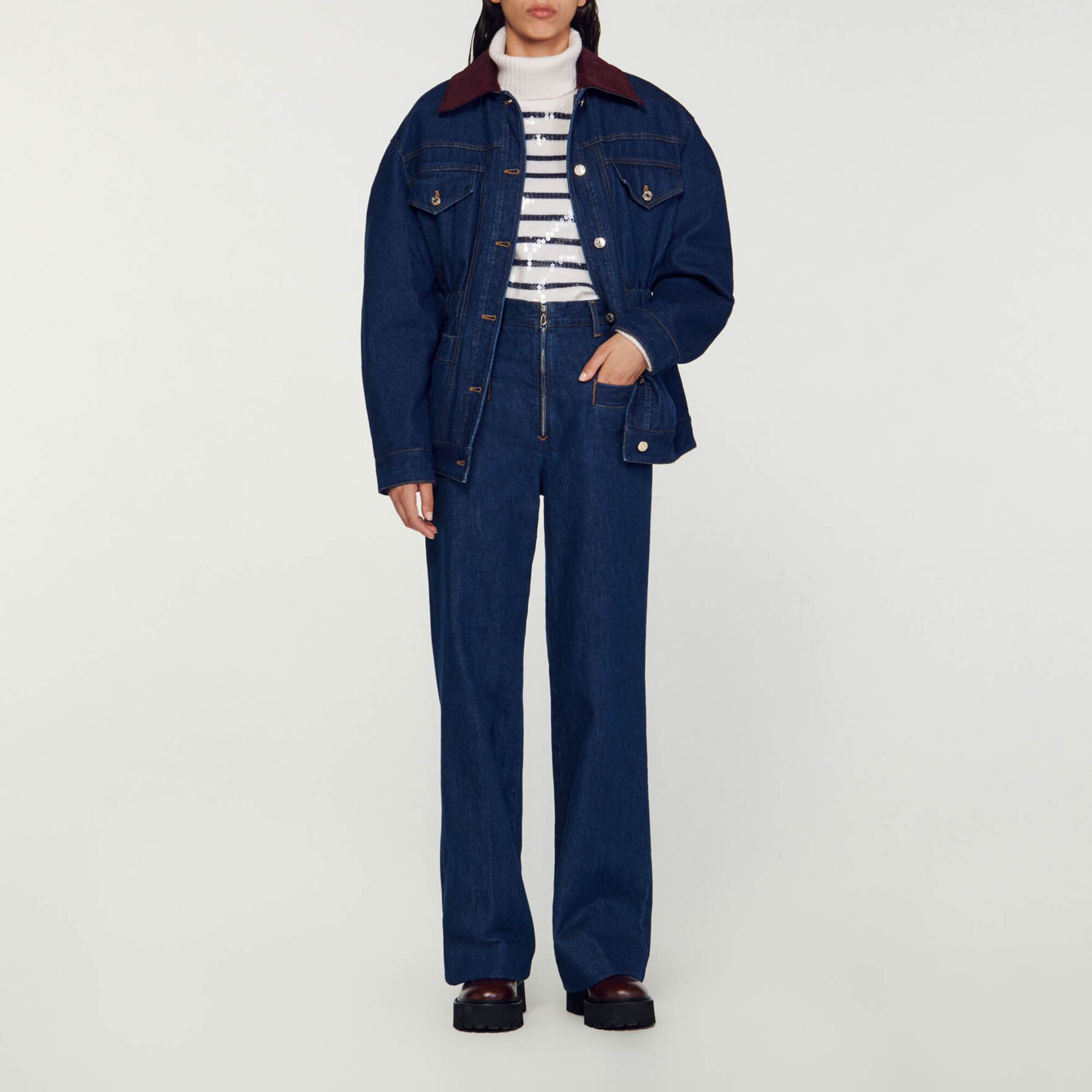 Sandro high waisted jeans online
