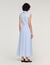 Embroidered linen maxi dress