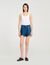Rhinestone denim shorts