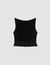 Ruffled knit crop top