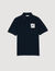 Polo shirt with flower patch
