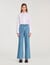 Wide-leg high-rise jeans