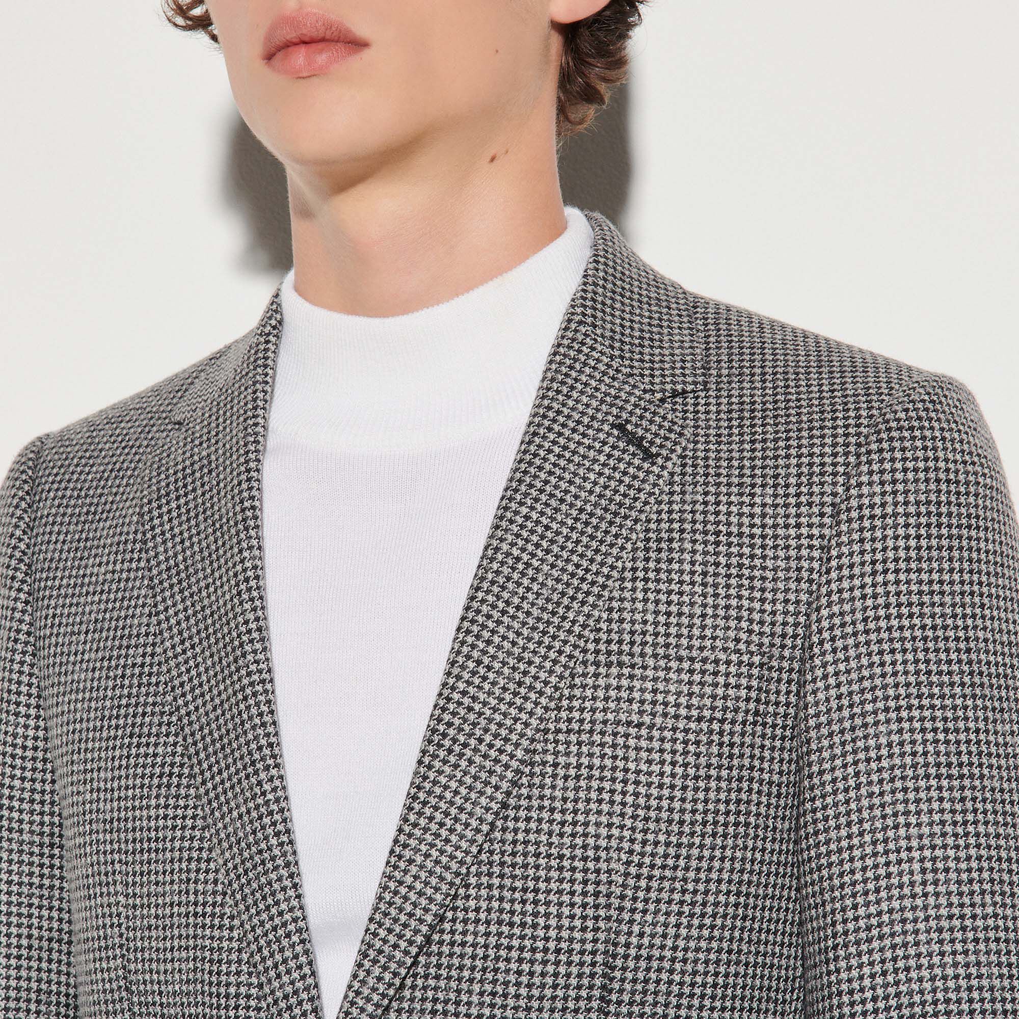Houndstooth suit jacket