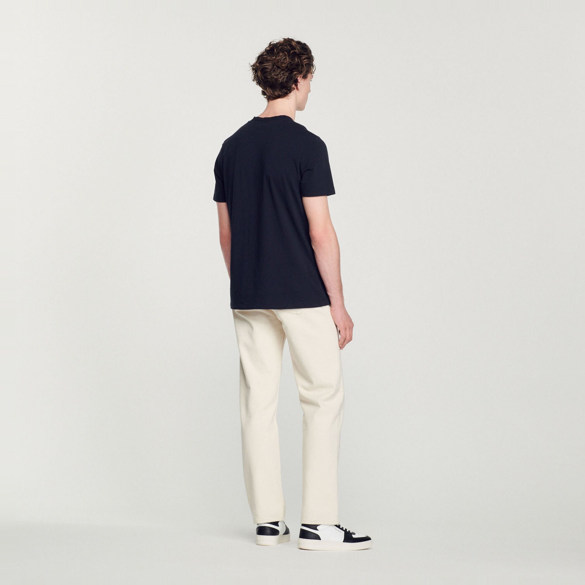 Cotton T-shirt with Dandelion embroidery