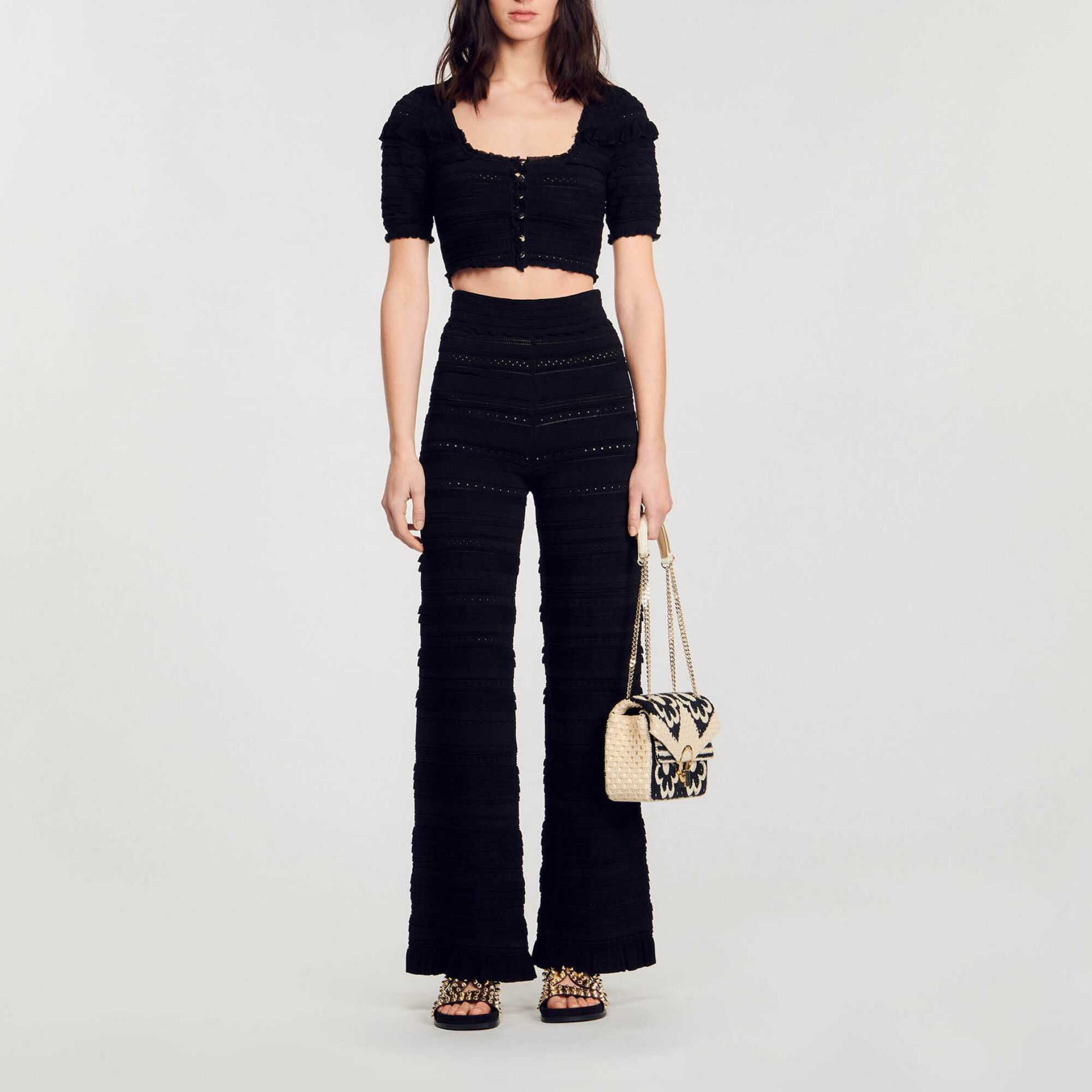 Knit crop top