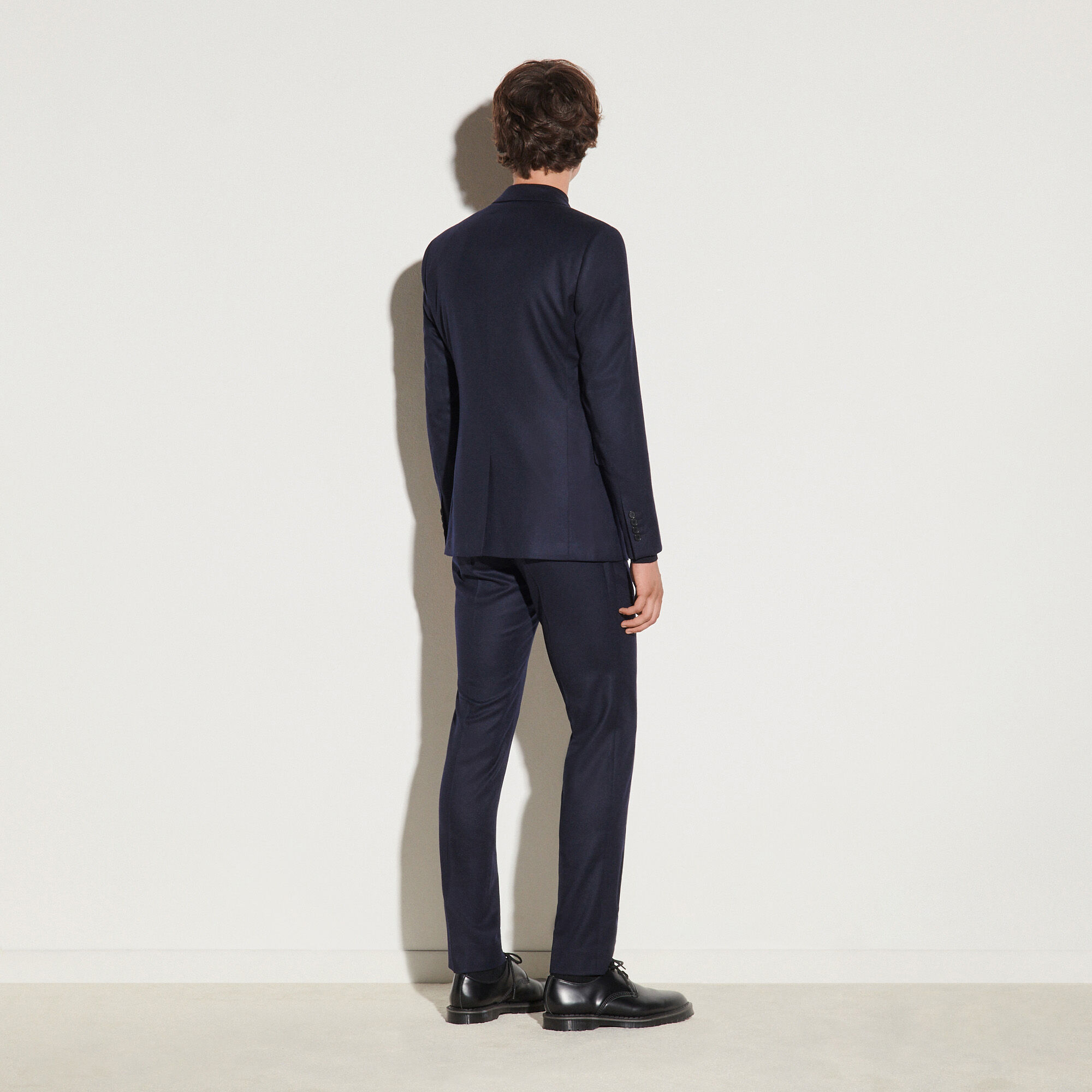 Flannel suit jacket