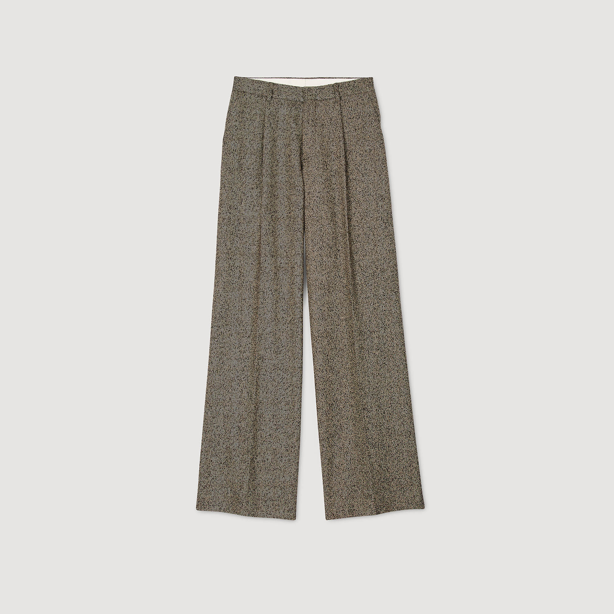 Wide-leg suit trousers