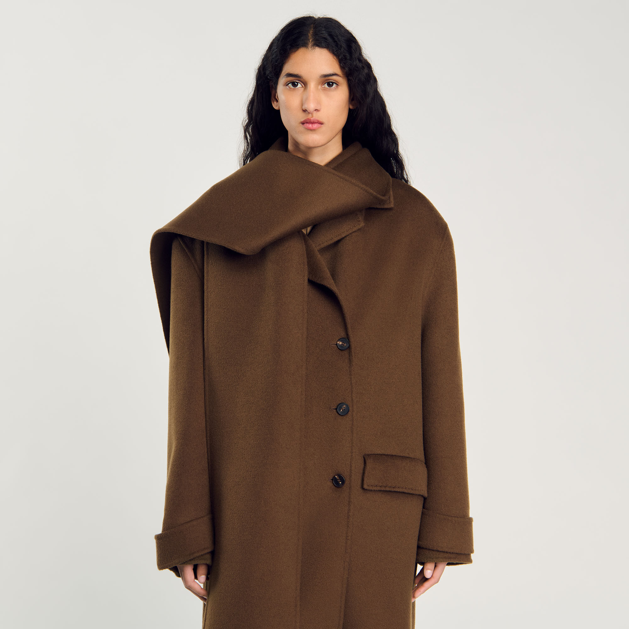 Oversized wool coat