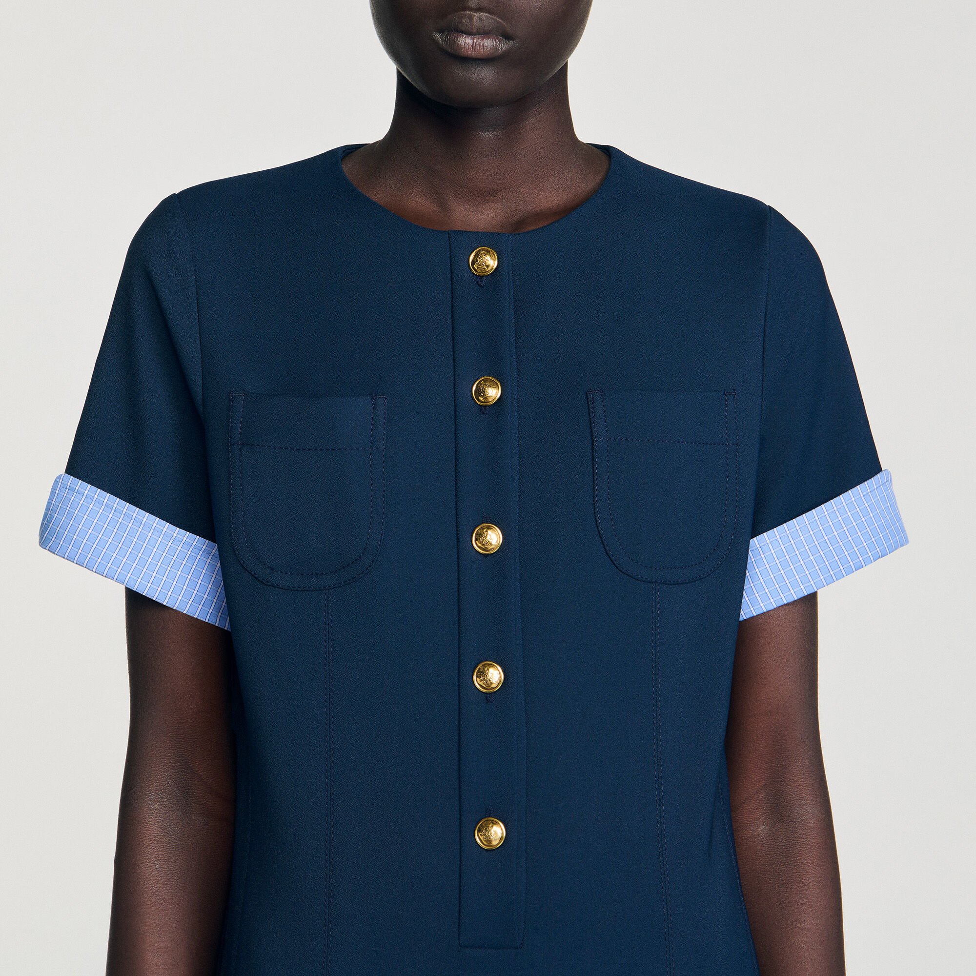 Short pleated dress