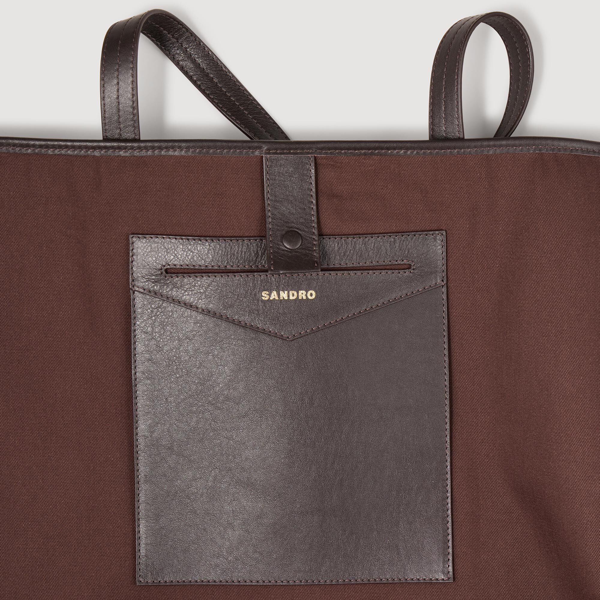 Suede tote bag