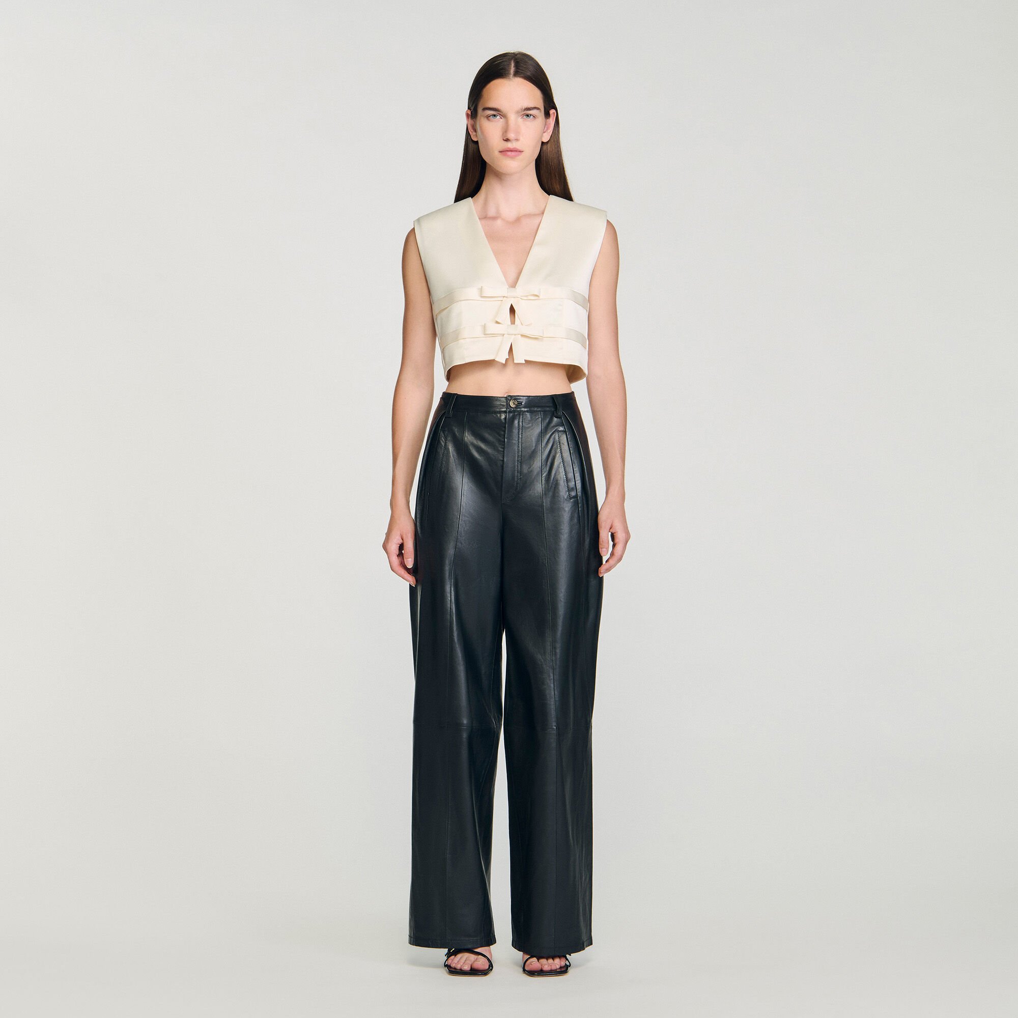 Satin crop top