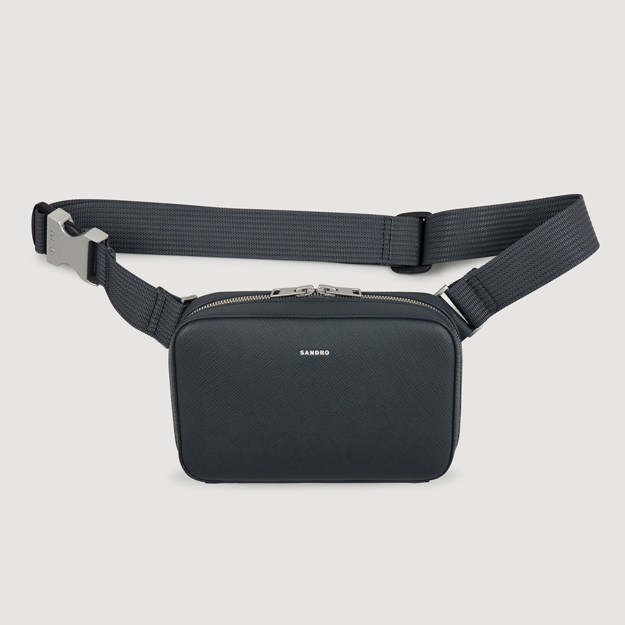 Small reconstitued leather bag