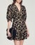 Short guipure dress with paisley print