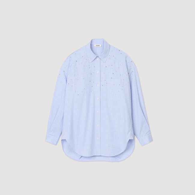 Studded check shirt