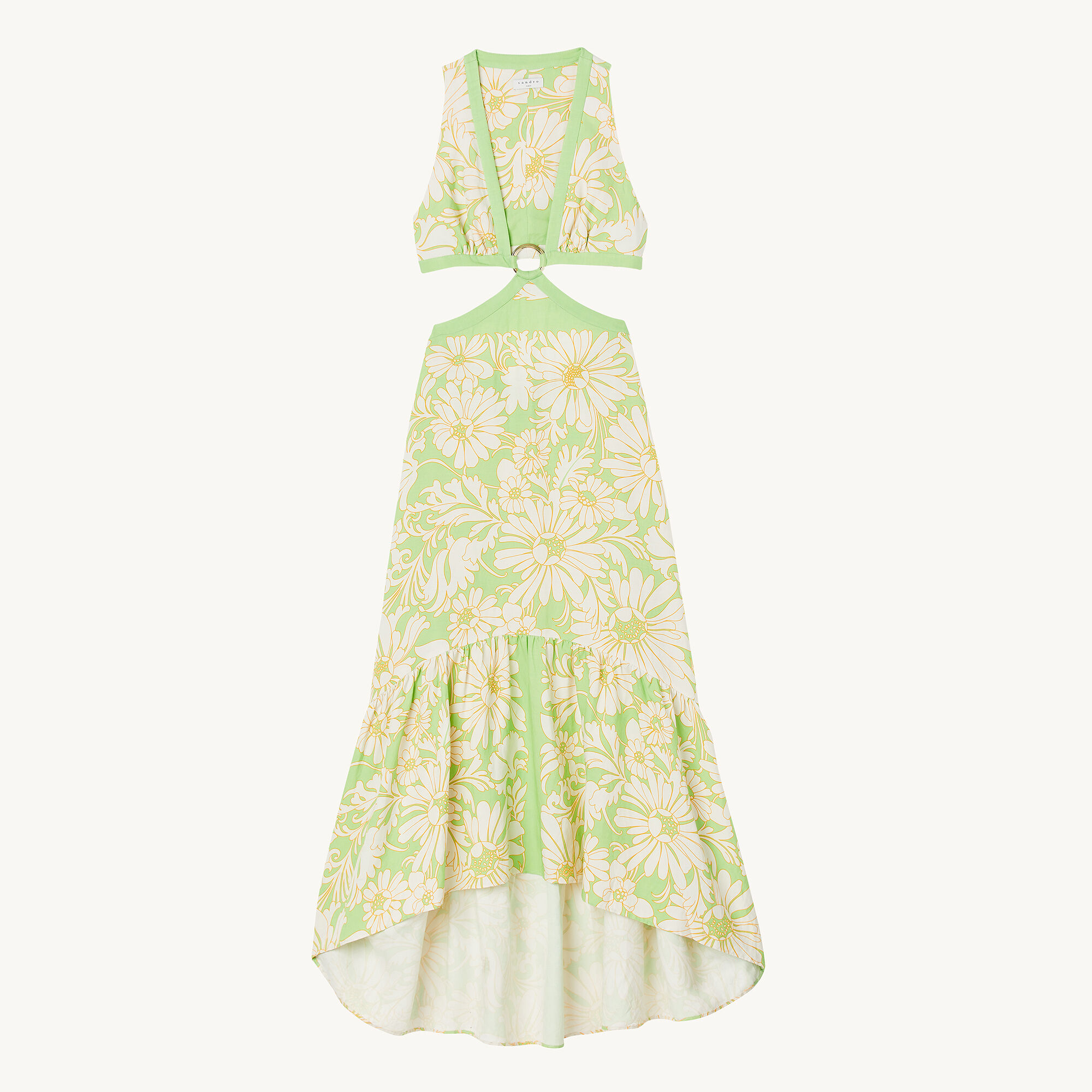 Long dress with cut-outs