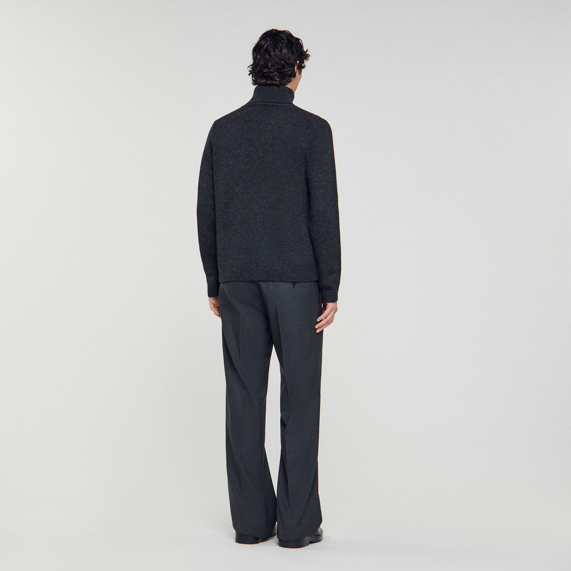 Wool and cashmere turtleneck jumper