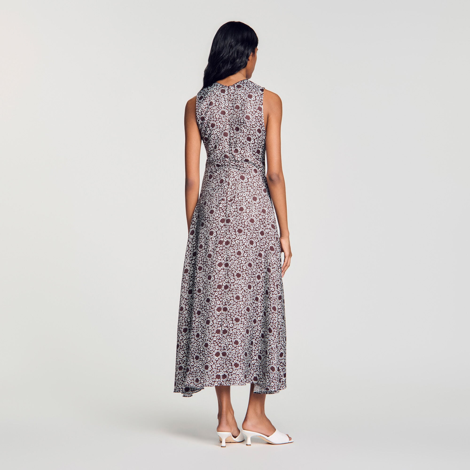Daisy print maxi dress