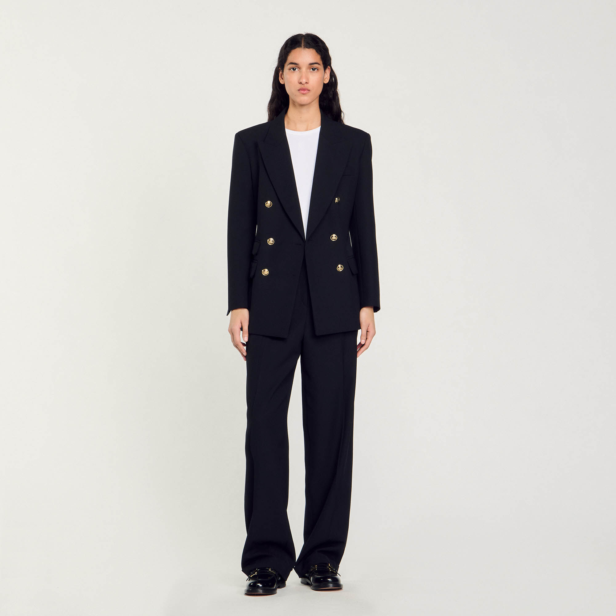 Double-breasted suit jacket