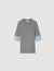 Jumper with contrast short sleeves