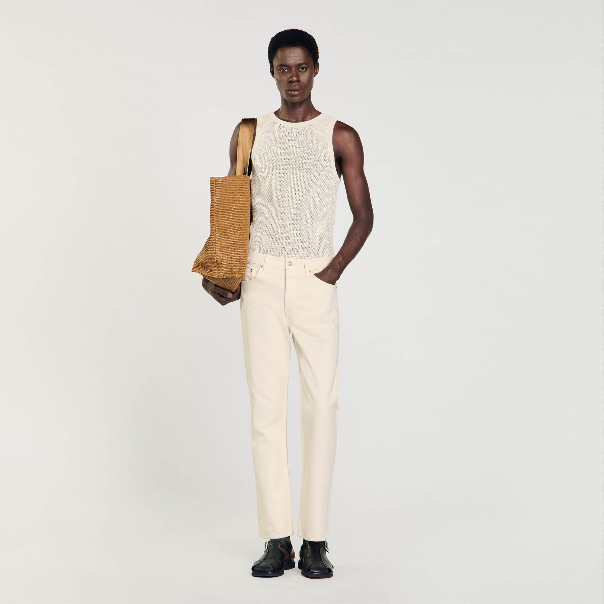 Sandro 2025 white jeans
