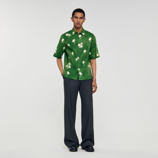 Floral motif shirt
