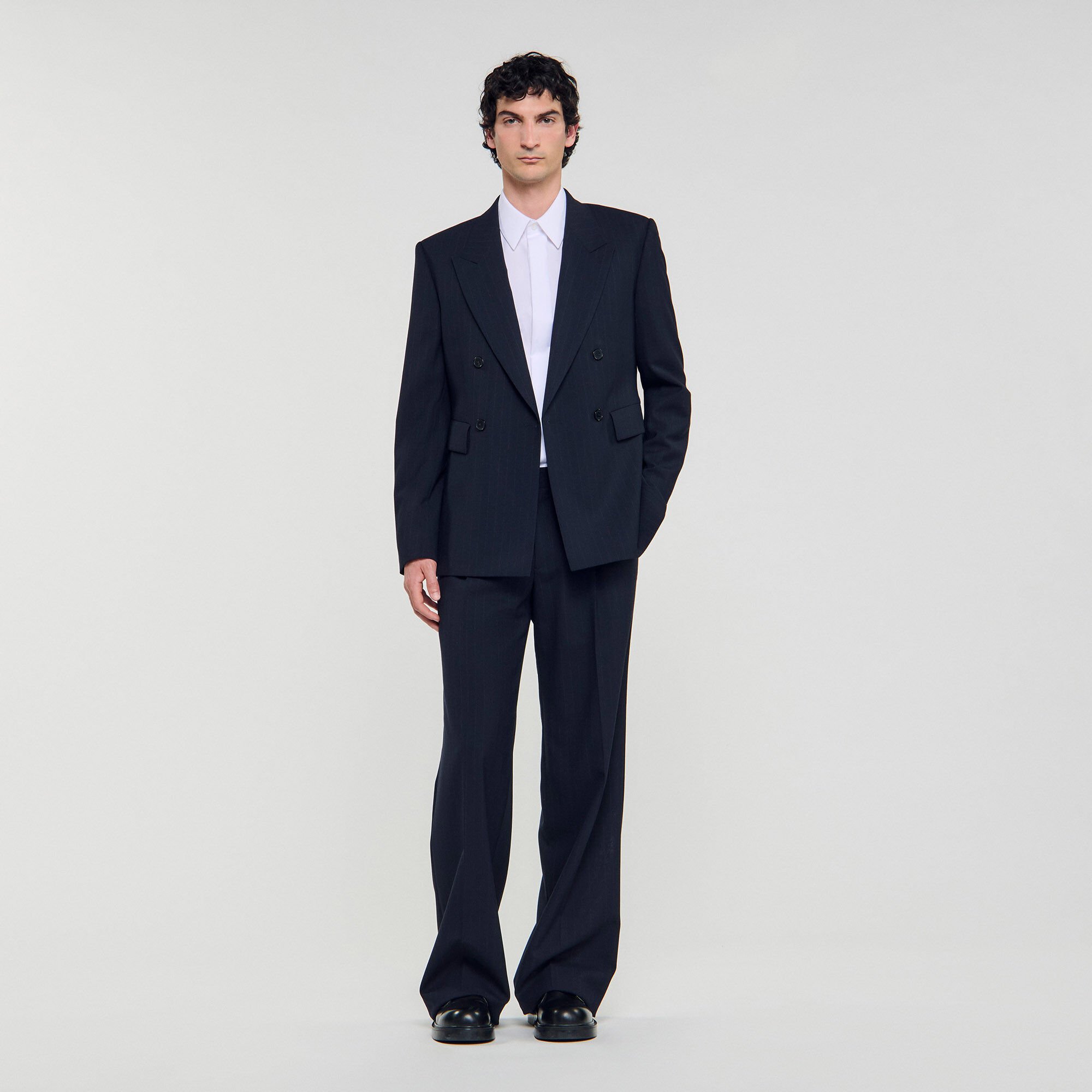 Double-breasted suit jacket